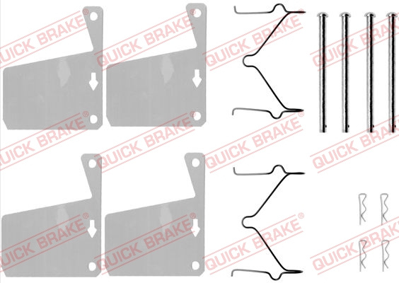 Set accesorii, placute frana punte fata (1090960 QBK) FORD