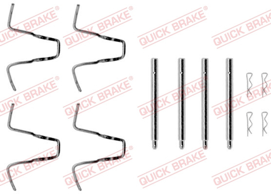 Set accesorii, placute frana punte fata (1091005 QBK) MERCEDES-BENZ