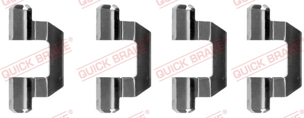 Set accesorii, placute frana punte fata (1091077 QBK) MITSUBISHI