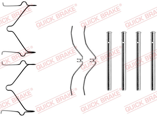 Set accesorii, placute frana punte fata (1091126 QBK) MAZDA