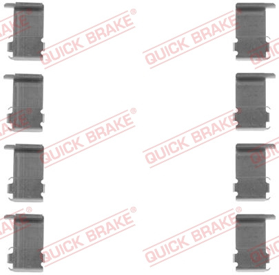 Set accesorii, placute frana punte fata (1091162 QBK) DAIHATSU,MITSUBISHI