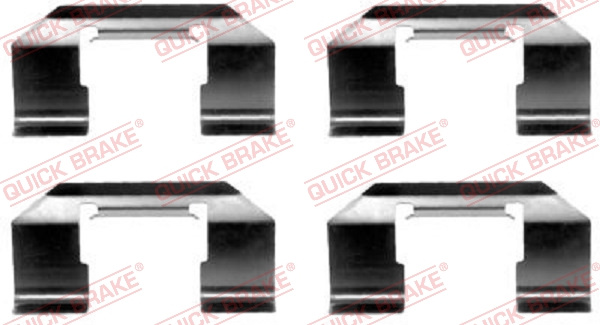 Set accesorii, placute frana punte fata (1091174 QBK) NISSAN