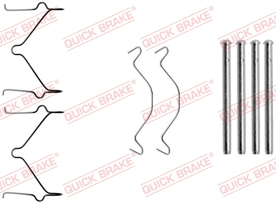 Set accesorii, placute frana punte fata (1091209 QBK) KIA,MAZDA