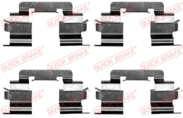 Set accesorii, placute frana punte fata (1091216 QBK) MERCEDES-BENZ