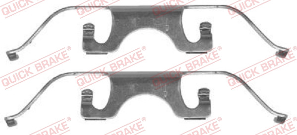 Set accesorii, placute frana punte fata (1091224 QBK) BMW
