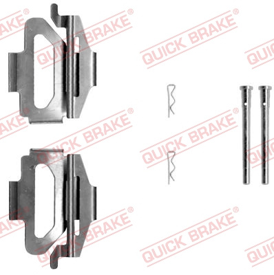 Set accesorii, placute frana punte fata (1091225 QBK) Citroen,FORD,PEUGEOT
