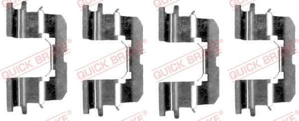 Set accesorii, placute frana punte fata (1091227 QBK) TOYOTA