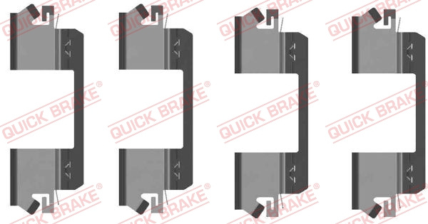 Set accesorii, placute frana punte fata (1091234 QBK) MERCEDES-BENZ