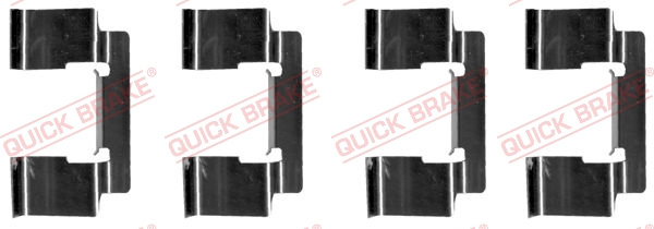 Set accesorii, placute frana punte fata (1091235 QBK) NISSAN