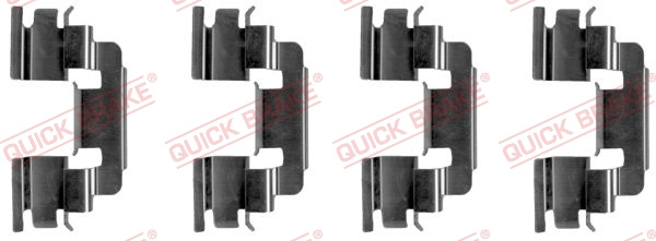 Set accesorii, placute frana punte fata (1091249 QBK) LAND ROVER