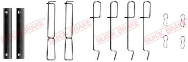 Set accesorii, placute frana punte fata (1091265 QBK) RENAULT