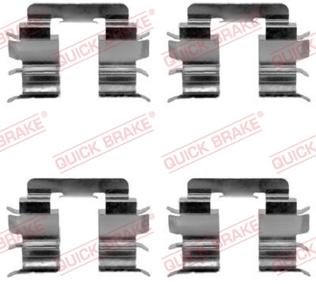 Set accesorii, placute frana punte fata (1091272 QBK) NISSAN