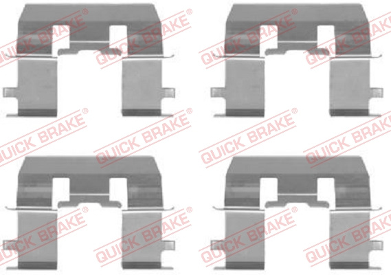 Set accesorii, placute frana punte fata (1091281 QBK) HONDA