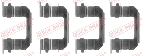 Set accesorii, placute frana punte fata (1091287 QBK) CHEVROLET,DAEWOO