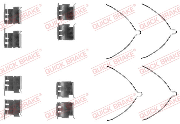 Set accesorii, placute frana punte fata (1091289 QBK) TOYOTA