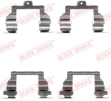 Set accesorii, placute frana punte fata (1091291 QBK) TOYOTA