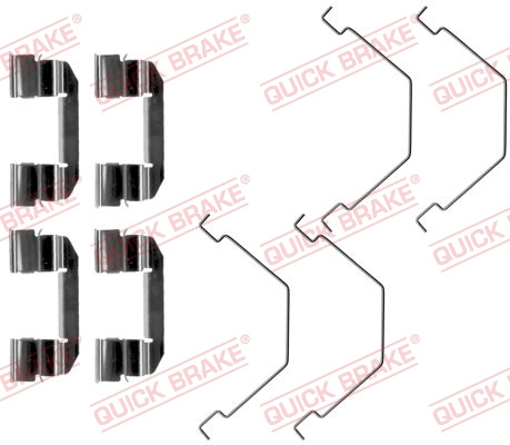 Set accesorii, placute frana punte fata (1091292 QBK) MAZDA