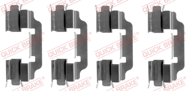 Set accesorii, placute frana punte fata (1091601 QBK) MERCEDES-BENZ