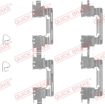 Set accesorii, placute frana punte fata (1091613 QBK) TOYOTA