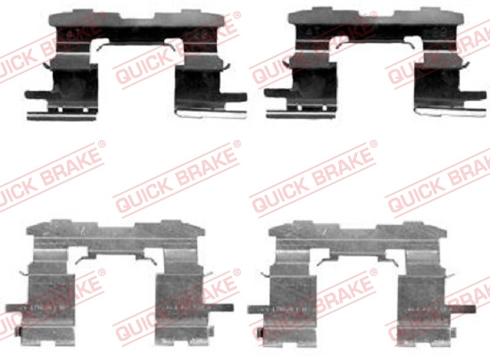 Set accesorii, placute frana punte fata (1091631 QBK) TOYOTA