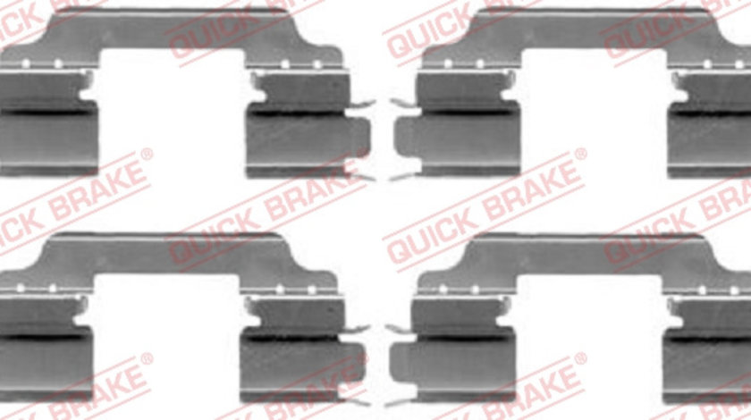 Set accesorii, placute frana punte fata (1091649 QBK) KIA,MERCEDES-BENZ,NISSAN,RENAULT