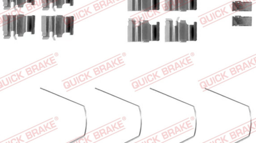 Set accesorii, placute frana punte fata (1091651 QBK) MAZDA,SUZUKI