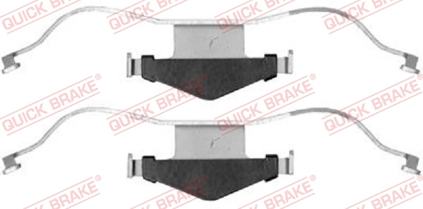 Set accesorii, placute frana punte fata (1091659 QBK) OPEL,VAUXHALL