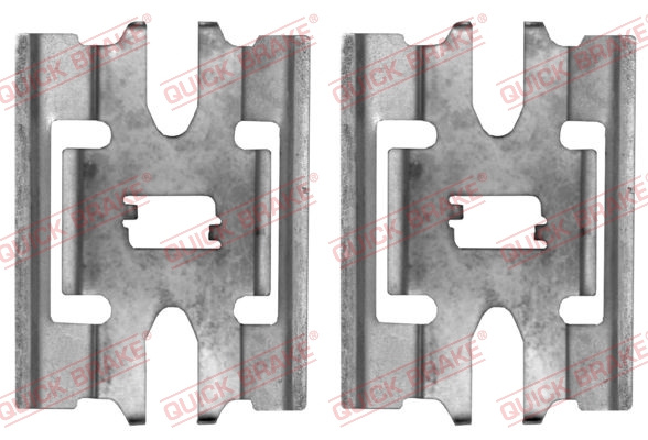 Set accesorii, placute frana punte fata (1091663 QBK) MERCEDES-BENZ