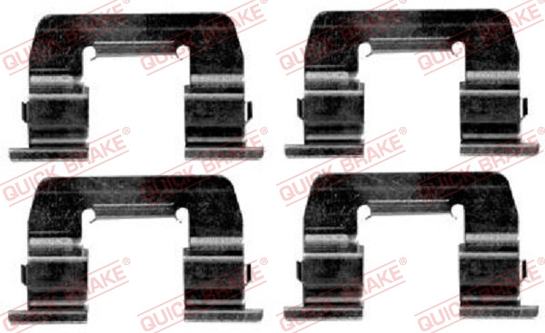 Set accesorii, placute frana punte fata (1091668 QBK) HYUNDAI
