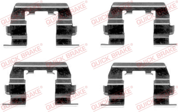 Set accesorii, placute frana punte fata (1091669 QBK) HYUNDAI,KIA
