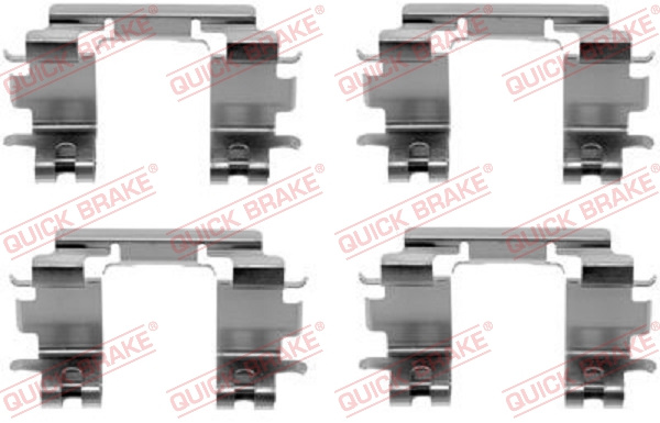 Set accesorii, placute frana punte fata (1091670 QBK) SUZUKI