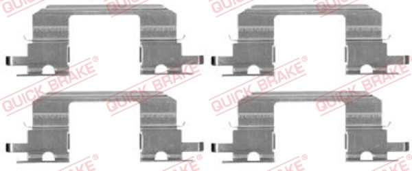 Set accesorii, placute frana punte fata (1091672 QBK) SUBARU
