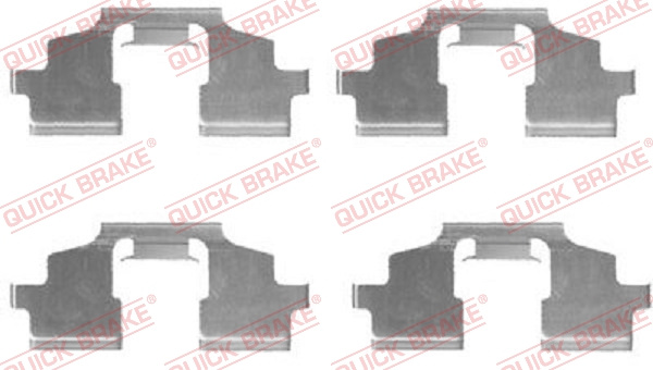 Set accesorii, placute frana punte fata (1091675 QBK) LAND ROVER