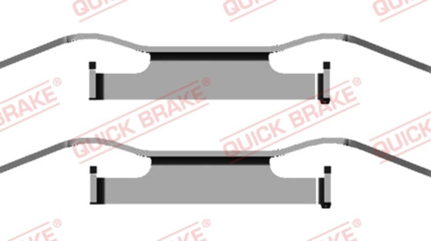 Set accesorii, placute frana punte fata (1091680 QBK) ALFA ROMEO,Citroen,FIAT,LANCIA,OPEL,PEUGEOT,VAUXHALL,VW