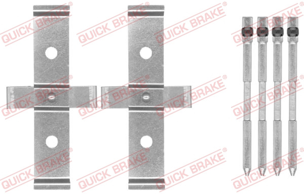 Set accesorii, placute frana punte fata (1091694 QBK) ALFA ROMEO,RENAULT