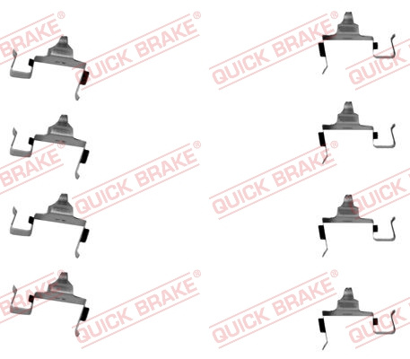 Set accesorii, placute frana punte fata (1091697 QBK) KIA