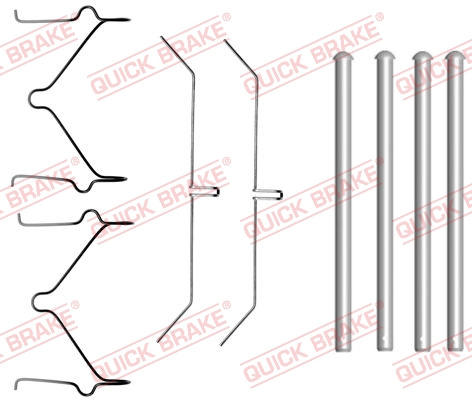 Set accesorii, placute frana punte fata (1091701 QBK) TOYOTA