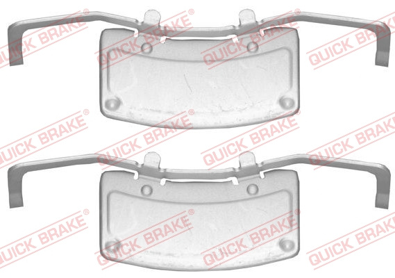 Set accesorii, placute frana punte fata (1091706 QBK) AUDI,VW