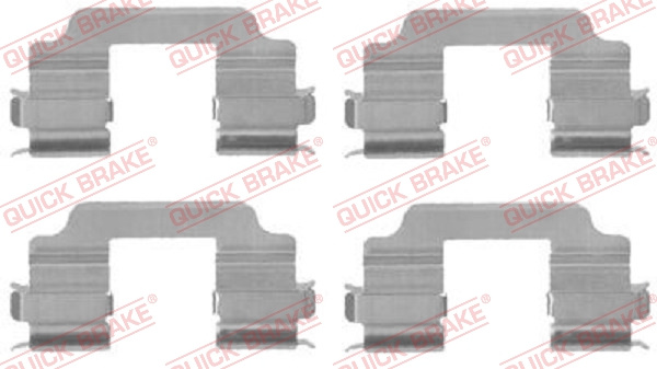 Set accesorii, placute frana punte fata (1091709 QBK) OPEL,SUZUKI,VAUXHALL