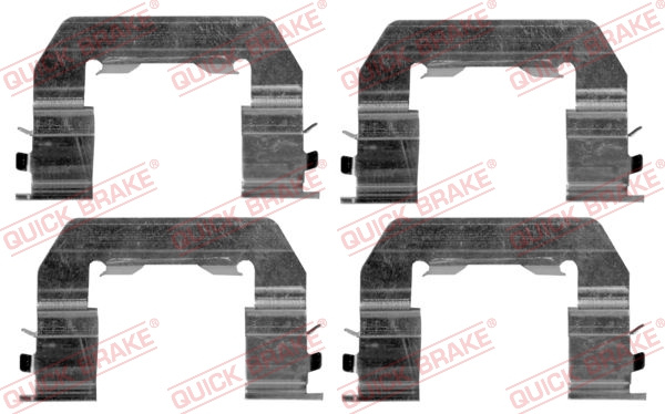 Set accesorii, placute frana punte fata (1091719 QBK) HYUNDAI,KIA