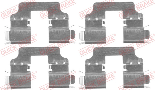 Set accesorii, placute frana punte fata (1091750 QBK) HONDA