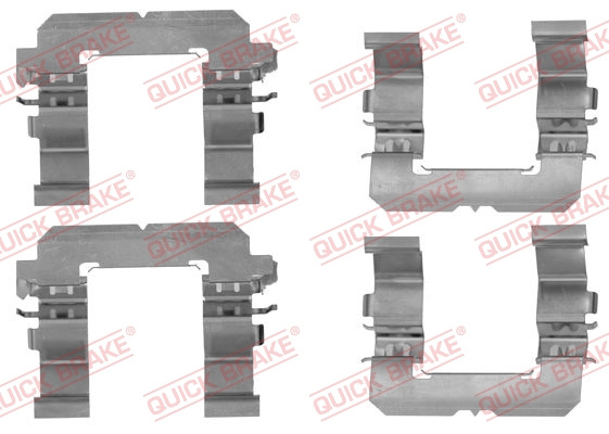 Set accesorii, placute frana punte fata (1091756 QBK) SUBARU