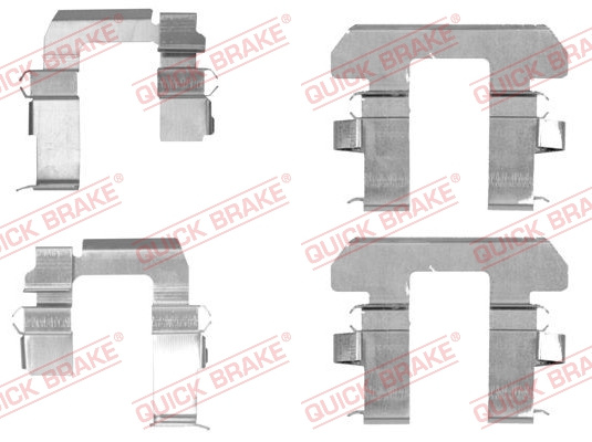 Set accesorii, placute frana punte fata (1091763 QBK) NISSAN