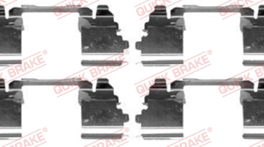 Set accesorii, placute frana punte fata (1091768 QBK) IVECO,NISSAN,RENAULT TRUCKS