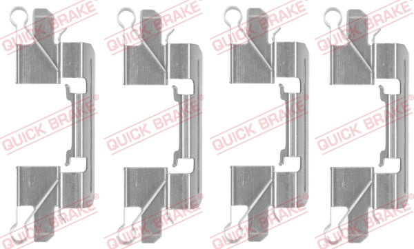 Set accesorii, placute frana punte fata (1091769 QBK) MITSUBISHI,NISSAN