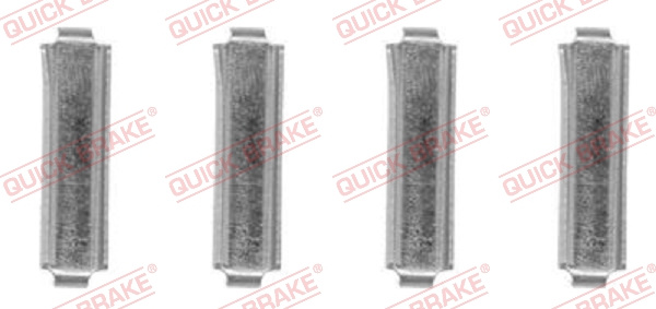 Set accesorii, placute frana punte fata (1091771 QBK) JAGUAR
