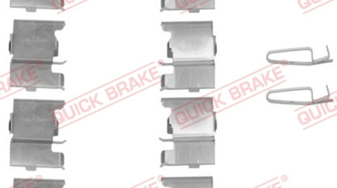 Set accesorii, placute frana punte fata (1091775 QBK) MAZDA,MITSUBISHI