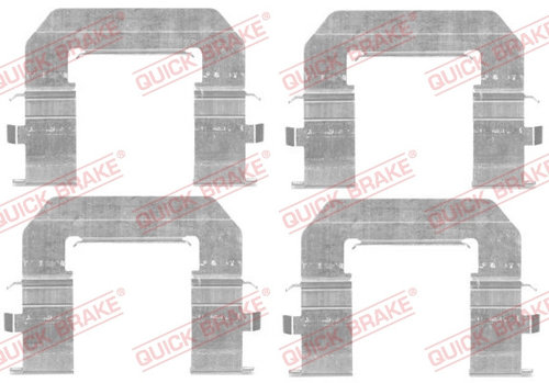Set accesorii, placute frana punte fata (1091776 QBK) CHEVROLET,OPEL,SAAB,VAUXHALL