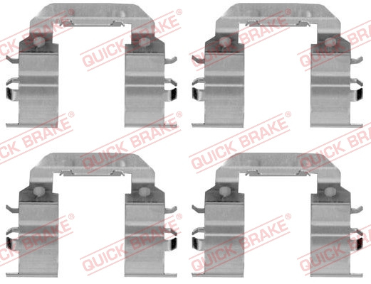 Set accesorii, placute frana punte fata (1091782 QBK) HYUNDAI