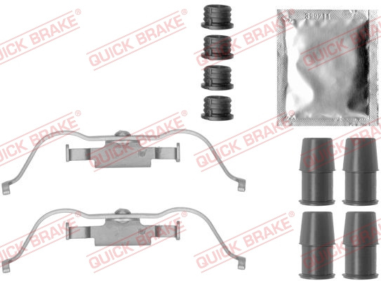 Set accesorii, placute frana punte fata (1091790 QBK) LAND ROVER